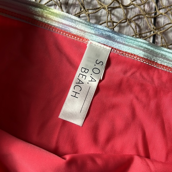 NWT s.o.a.beach High waisted bikini bottom super soft size medium - Picture 4 of 5